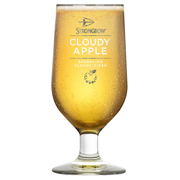 2 x Strongbow Cloudy Apple Pint Glasses 20oz Brand New CE Stamped Genuine 