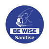 Be Wise Sanitise Floor Graphic 40cm