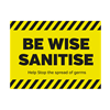 Be Wise Santise Floor Graphic 40 x 30cm