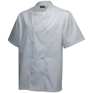 Basic Stud Jacket Short Sleeve White S
