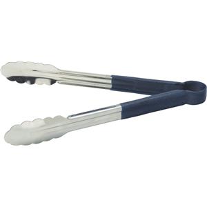 Stainless Steel Serving Tongs Blue 12inch / 30cm
