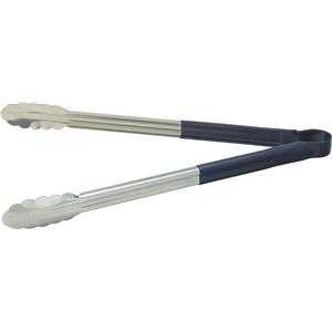 Stainless Steel Serving Tongs Blue 16inch / 40cm