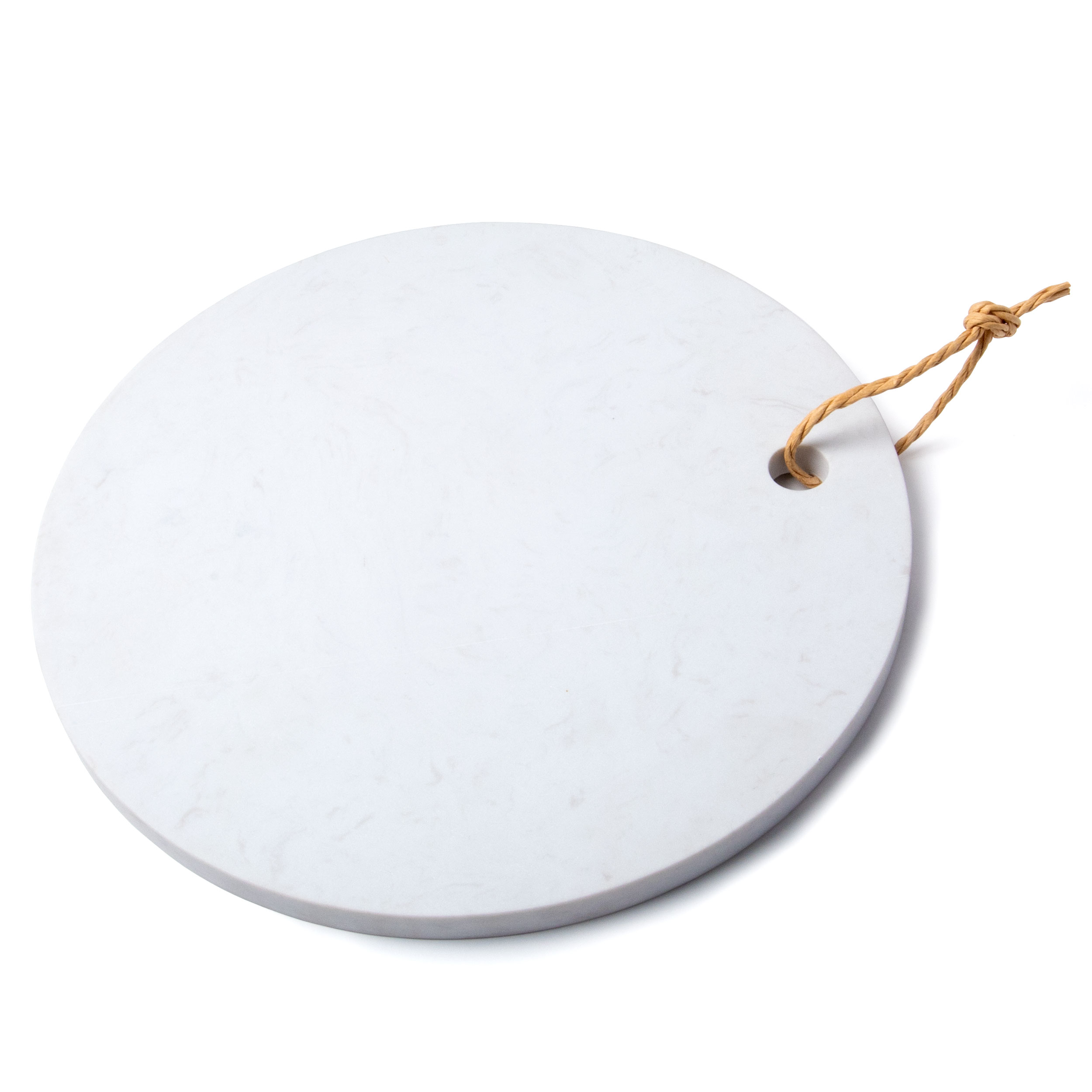 x 1 H Off-White 12 Diam Creative Home Natural Marble Round Board Cheese Dessert Fruit Serving Plate patterns may vary 