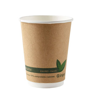 Kraft Compostable Double Wall Cup 12oz