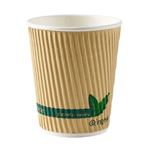Kraft Compostable Ripple Cup 8oz