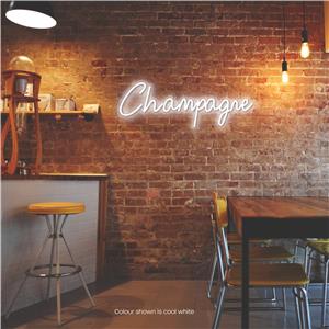 Champagne LED Neon Sign Cool White