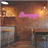 Champagne LED Neon Sign Light Pink