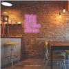 This Must be the Place LED Neon Sign Light Pink