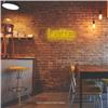 Latte LED Neon Sign Warm Yellow