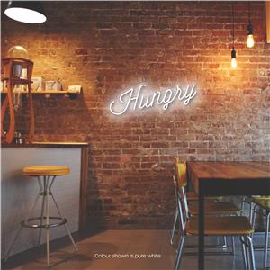 Hungry LED Neon Sign Pure White