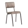 Core Side Chair Ribbed Lascari Vintage Silver
