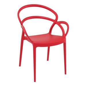 Mila Arm Chair Red