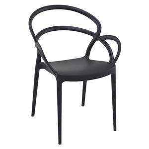 Mila Arm Chair Black