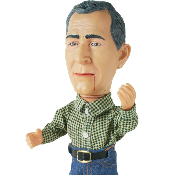 Former REPUBLICAN President GEORGE BUSH Animated Talking Figure with 2 Modes 
