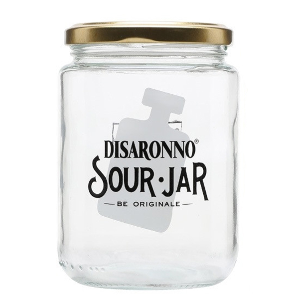 6 x Disaronno Glas Gläser Jar ohne Deckel Sour Cocktail Gastro Bar Deko NEU 