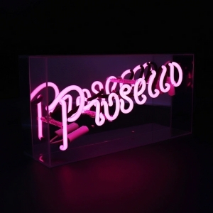 Neon Prosecco Bar Sign Pink