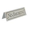 Stainless Steel No Smoking Table Sign