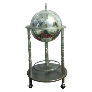Globes Drinks Trolley Pewter