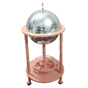 Globes Drinks Trolley Pink