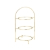 Gold 3 Tier Cake Plate Stand 17inch / 43cm