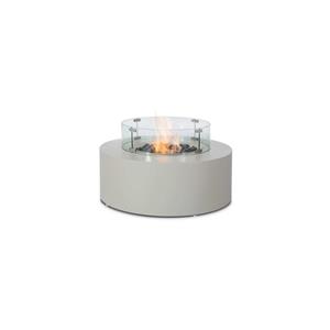 Fire Pit Coffee Table 90cm Pebble White