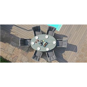 Ascot 6 Seat Oval Dining Set