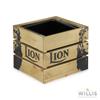 Wooden Crate Ice Bucket Lacquered Pine 4ltr