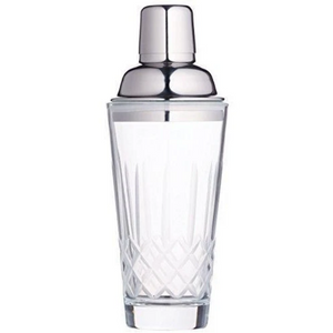 Cut Glass Cocktail Shaker 350ml, Gift Boxed