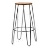 District Chrome Hairpin Stool