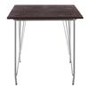 District Grey Metal & Elm Wood Table