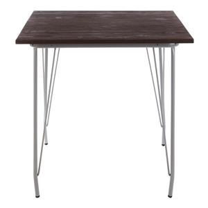 District Grey Metal & Elm Wood Table