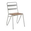 District Grey Metal & Elm Wood Chair