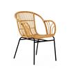 Lagom Natural Rattan Chair With Raised Sides