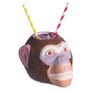 Ceramic Monkey Head Tiki Mug Sharer 34.3oz / 975ml