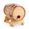Wooden Wine Barrel Dispenser Natural Pine 10ltr