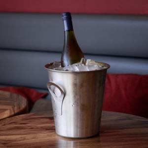 Stainless Steel Wine & Champagne Bucket with Flat Handles