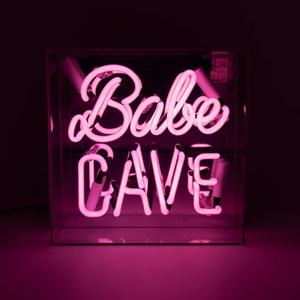 Neon Babe Cave Bar Sign