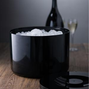 Plastic Insulated Ice Bucket Black 10ltr