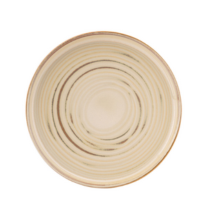Santo Taupe Coupe Plate 8.5inch / 22cm