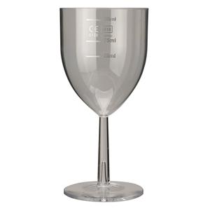 Clarity Polycarbonate Wine Glass 10.5oz LCE at 125ml, 175ml & 250ml