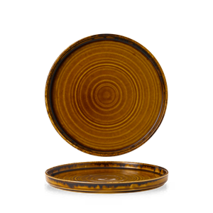Harvest Brown Walled Plate 8.67inch