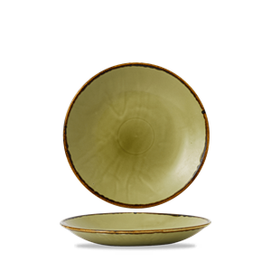 Harvest Green Deep Coupe Plate 10inch