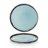 Harvest Turquoise Walled Plate 10.25inch
