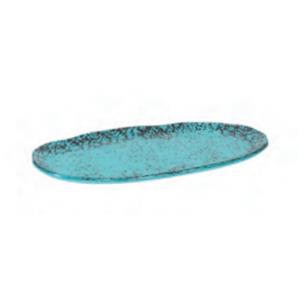 Oval Turquoise Tray 24 x 12 x 1cm
