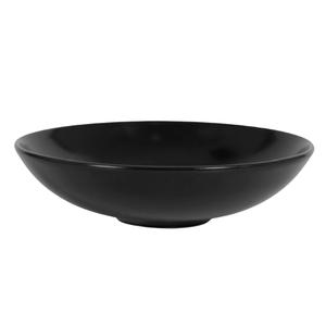 Infinity Black Round Soup Plate 19.5 x 5cm