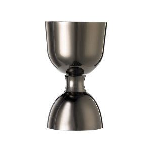 Barfly Heavy-Duty Gun Metal Black Straight Rim Bell Jigger 1oz & 2oz