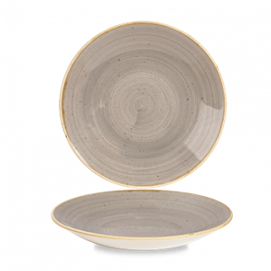 Stonecast Peppercorn Grey Deep Coupe Plate 9.40inch