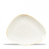 Stonecast Barley White Triangle Chefs Plate 10.375 x 8inch