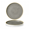 Stonecast Peppercorn Grey Walled Plate 10.25inch