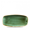 Stonecast Samphire Green Chefs Oblong Plate 10.6 x 5inch
